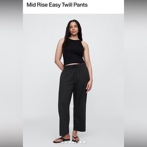 NWT GAP Women's Black Twill “Easy Pant”
